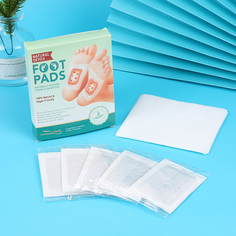 Cross-border wholesale Annuan Hall Wormwood FOOT patch bamboo vinegar cleaning FOOT patch FOOT PADS Korean style FOOT patch