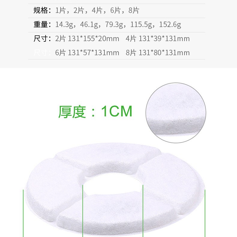 Small Flower Filter Element Activated Filter Cotton