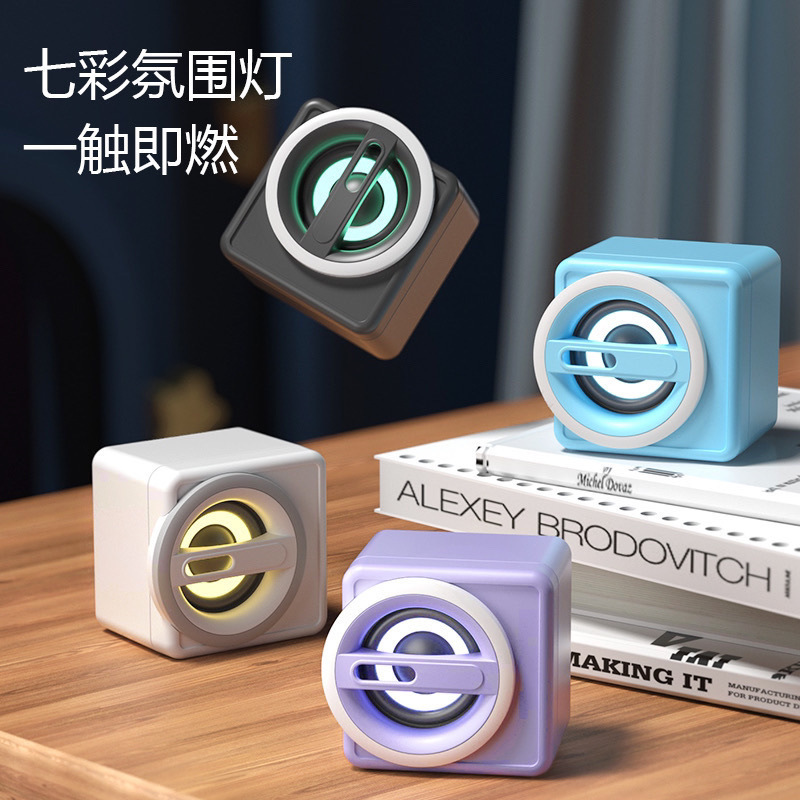 Desktop Computer Audio Mini Speaker Heavy Bass Wired Usd High Volume High Quality 2.0 Small Pair Box