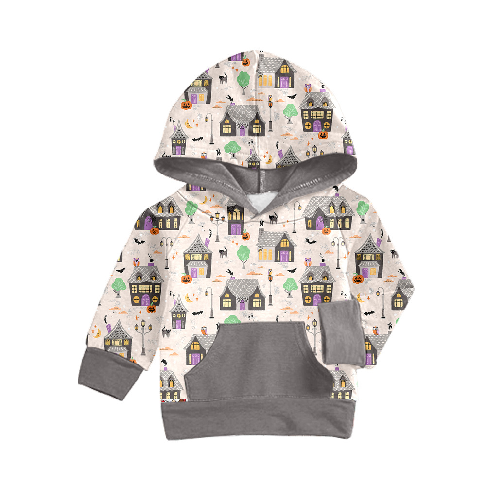 Boutique Foreign Trade Children's Clothing Printed Children's Cute Creative Customized Autumn Sweatshirt