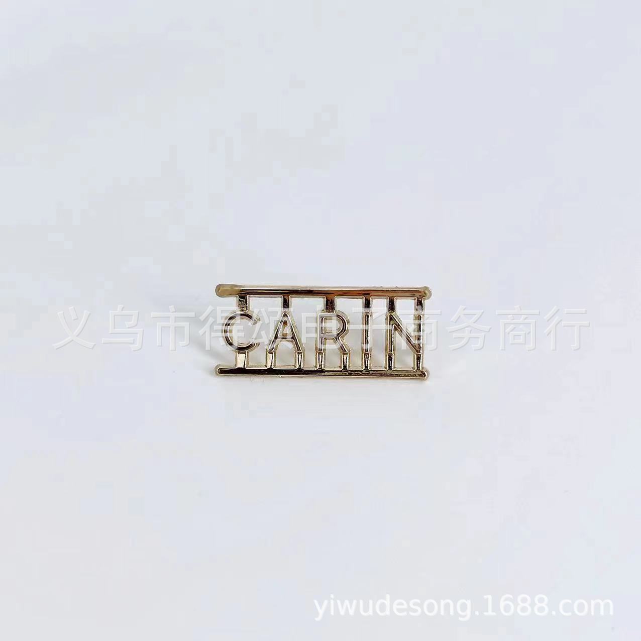 Factory custom coin purse metal nameplate zinc alloy color retention plating non-rust label custom metal logo label