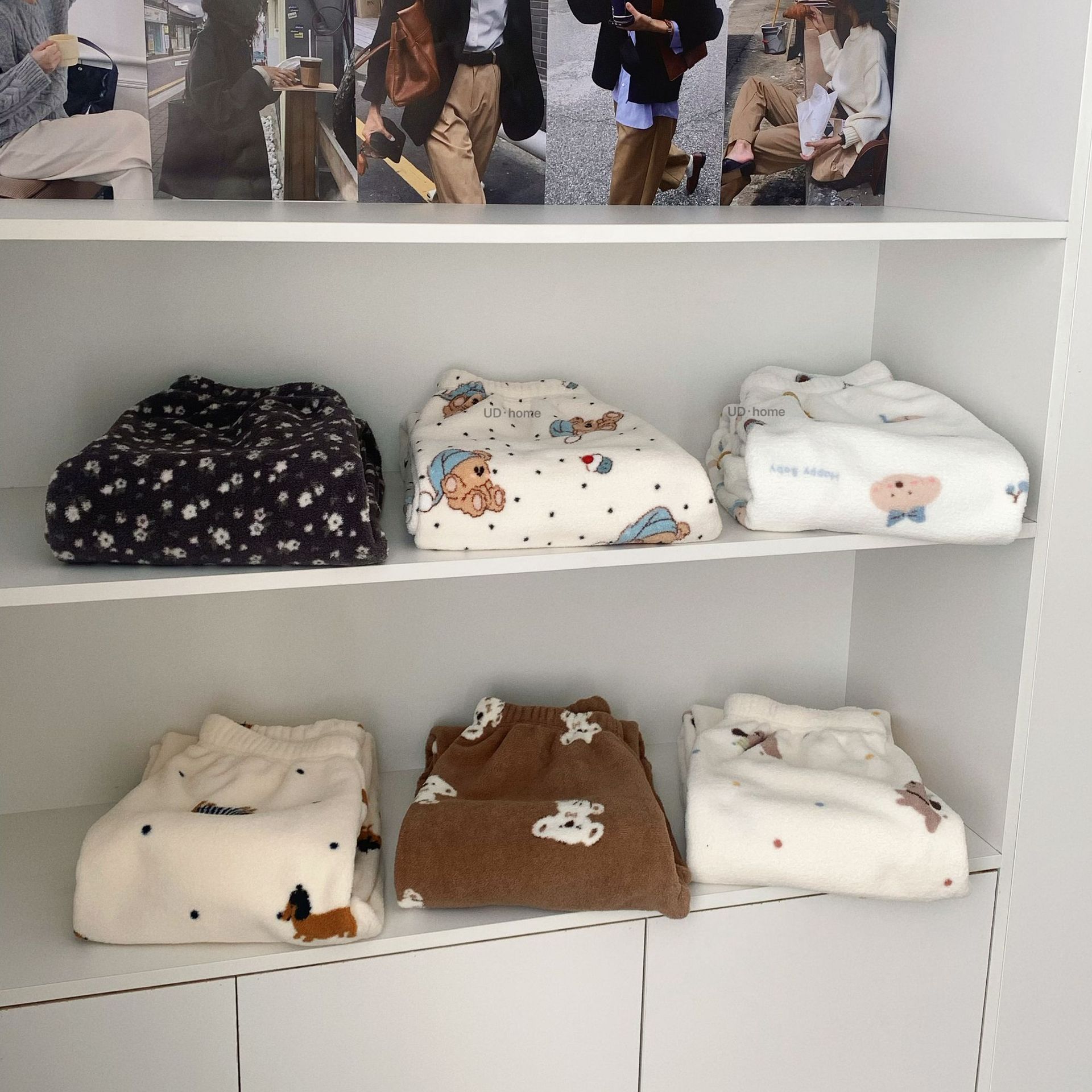 2025 New Snow Velvet Pajama Pants for Women, Coral Velvet Autumn and Winter Fleece-Lined Thickened Warm Long Pants, Flannel Home Long Pants