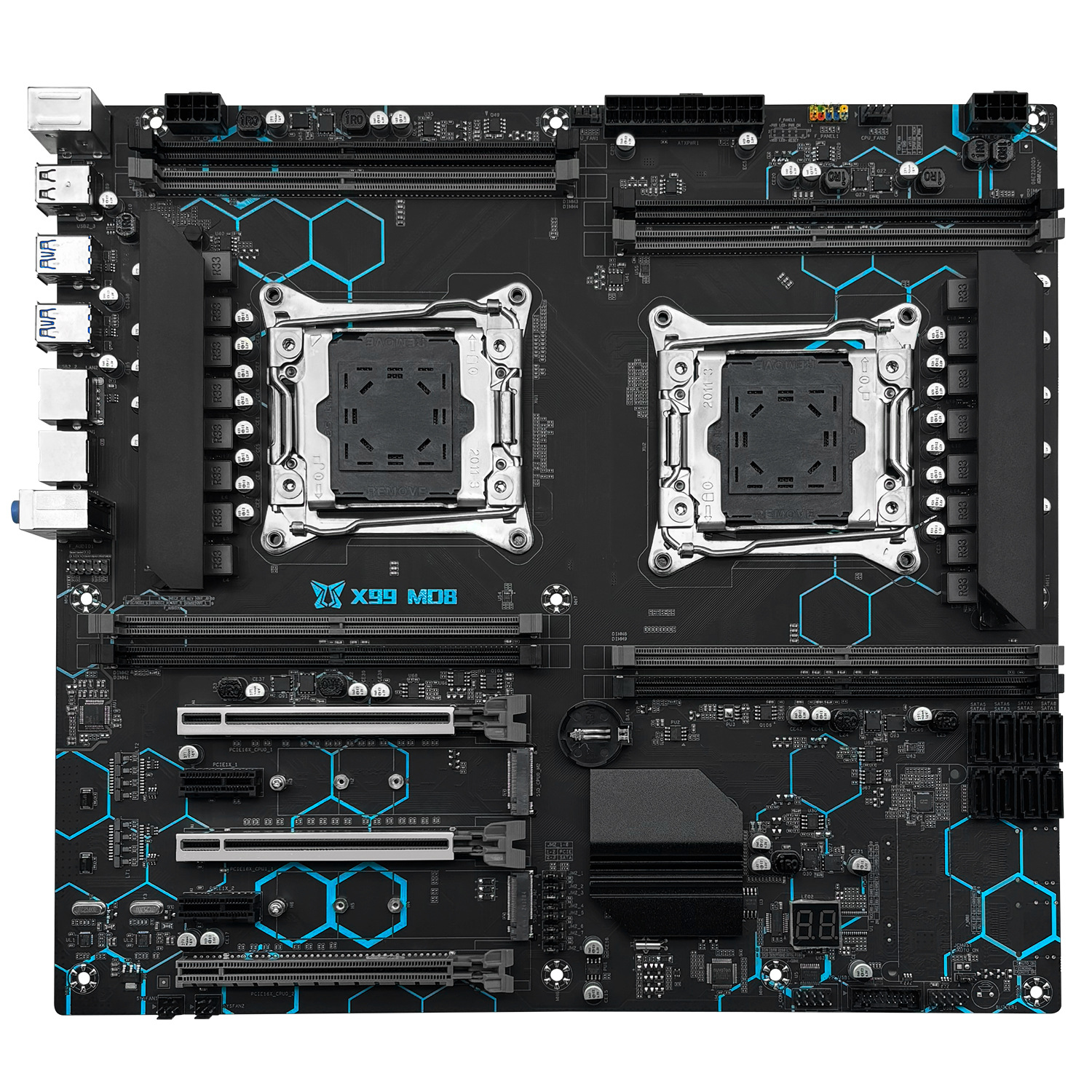 MACHINIST X99-MD8 Dual-way motherboard DDR4 PCIE X16*2 EATX