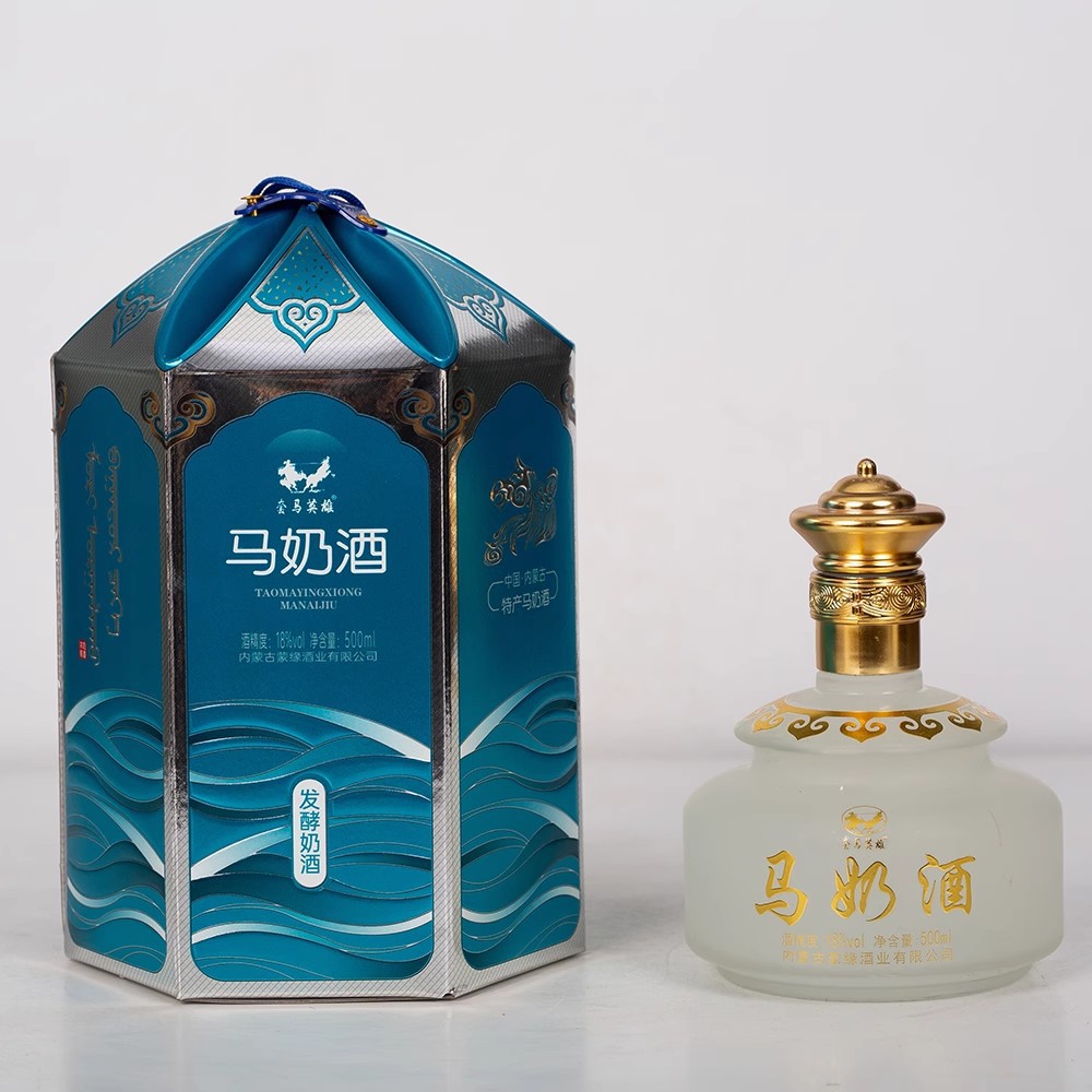 Inner Mongolia horse milk wine set horse hero horse milk wine 18 degrees fermented milk wine 4 bottles per piece
