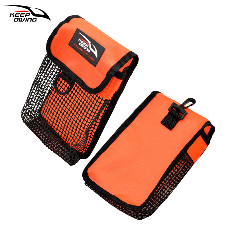 Diving Elephant Wire Pulling Wheel Bag Flow Hook Flashlight Mesh Bag Accessories Bag Underwater Cosmetics Bag Scuba Back Fly Bcd Side Hanging