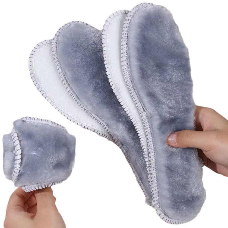 Winter Thickened Plush Warm Insoles Are Comfortable, Long-Lasting, Heat-Retaining, Antibacterial, and Odor-Resistant [Can Be Washed, Suitable for Both Men and Women] Heat-Retaining