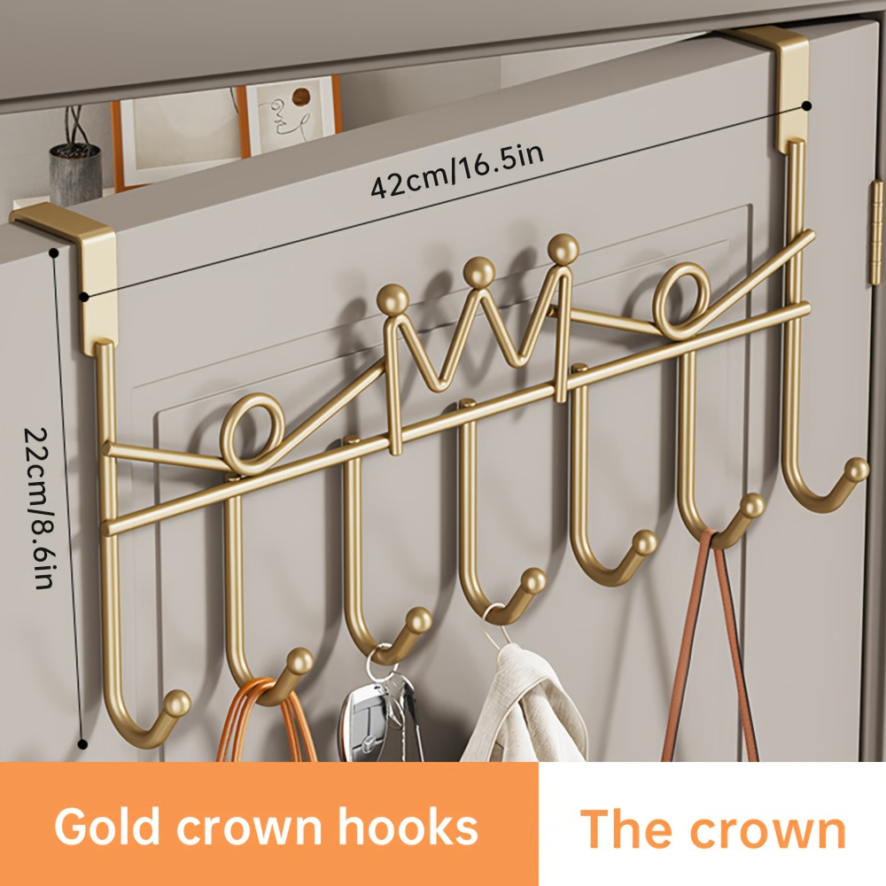 Foreign trade explosions door hook cross-border non-perforated clothing door rack storage finishing lengthened bold wholesale