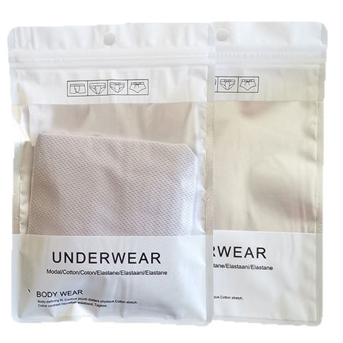 Fushunyuan High-End Underwear Independent Packaging Bag, High-End Frosted Transparent Ziplock Bag, Vertical Underwear Packaging Bag