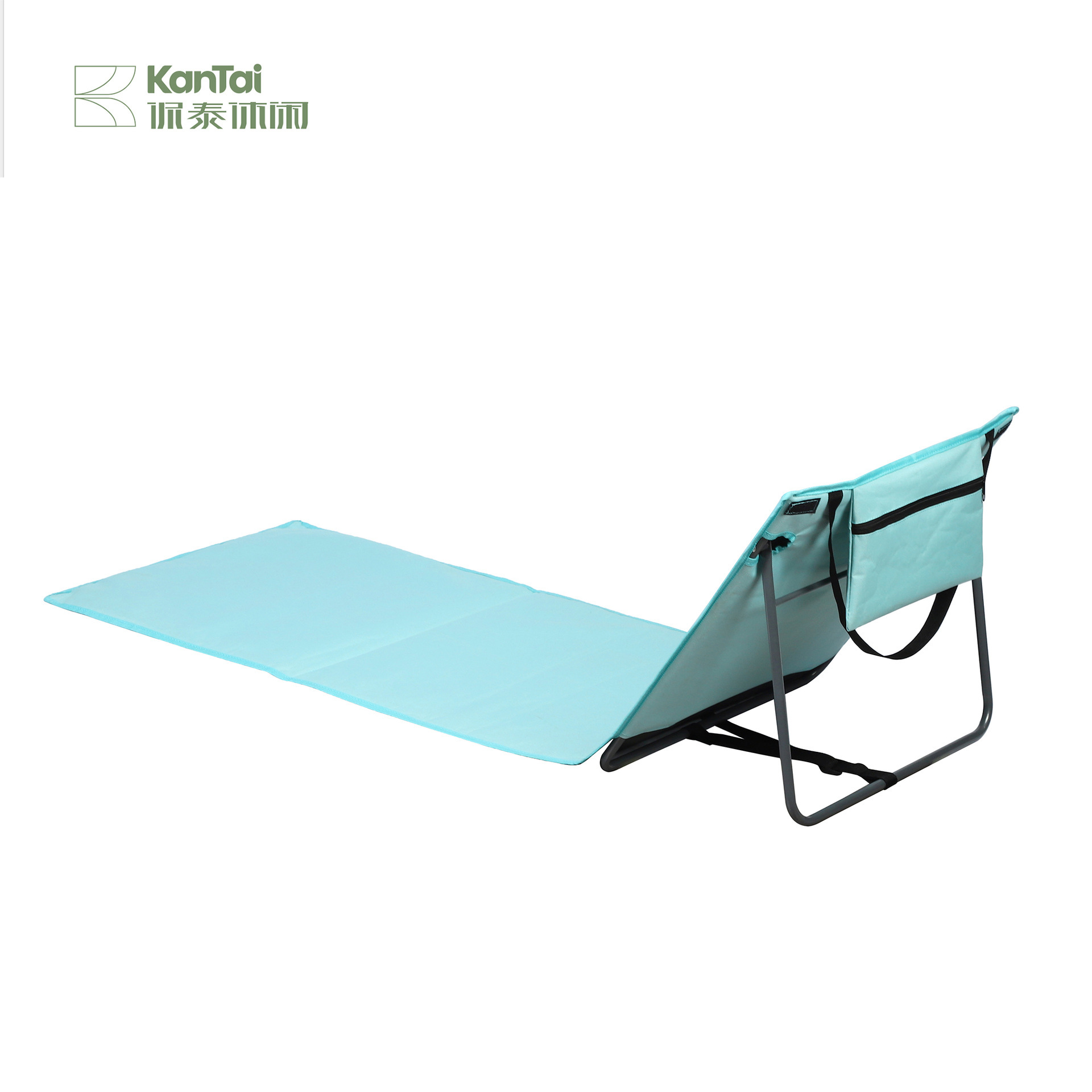 Lunch break moisture-proof picnic mat outdoor beach mat wholesale Oxford cloth gear adjustable folding sitting and lying dual-purpose chair camping