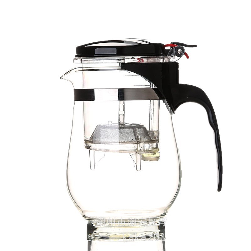 Removable and Washable Elegant Cup Glass Multi-Purpose Teapot One-Click Filter Tea Water Separation Flower Teapot Gift Logo Printing
