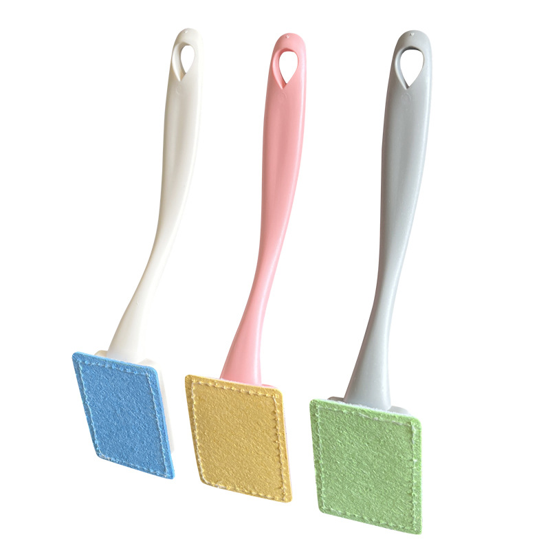 Wood Pulp Cotton Handle Pot Washing Brush, Non-Stick Oil, No Damage to the Pot, Multi-Functional Cleaning Brush, Household Long-Handled Pot Brush