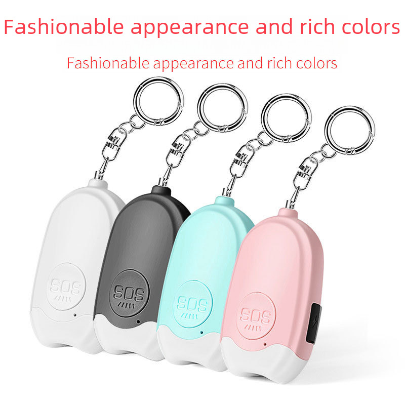 Foreign trade hot anti-wolf alarm flashlight outdoor signal lamp girls personal distress charging self-defense alarm