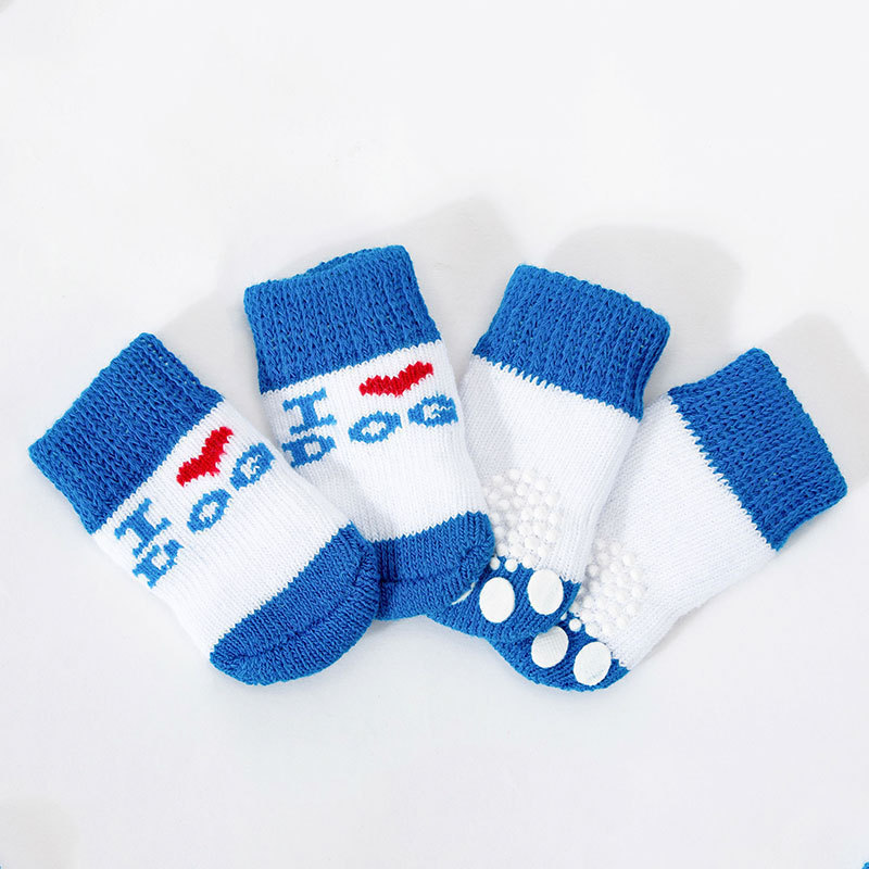 Pet socks anti-scratch cute fun cute pet foot cover high quality non-slip bottom breathable comfortable pet cat and dog socks