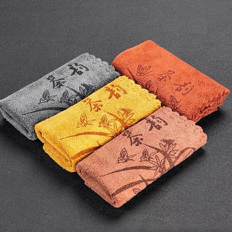 Tea Towel, Tea Table Rag, Thickeneded, Water-Absorbent, Quick-Drying, Non-Stinky, Microfiber Tea Cloth, Tea Towel Wholesale, Logo Can Be Added