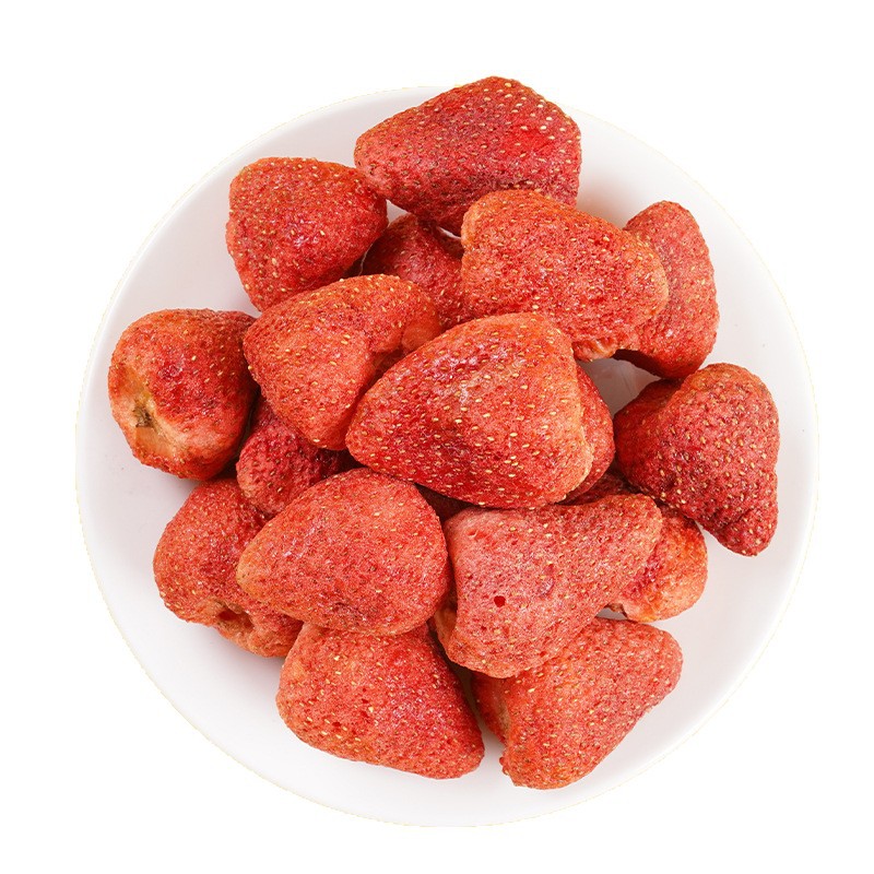 Fd Freeze-Dried Strawberries Grade a Whole Strawberry Pieces Strawberry Crisps Bulk Snowflake Pastry Baking Ingredients Frozen Crispy Cake