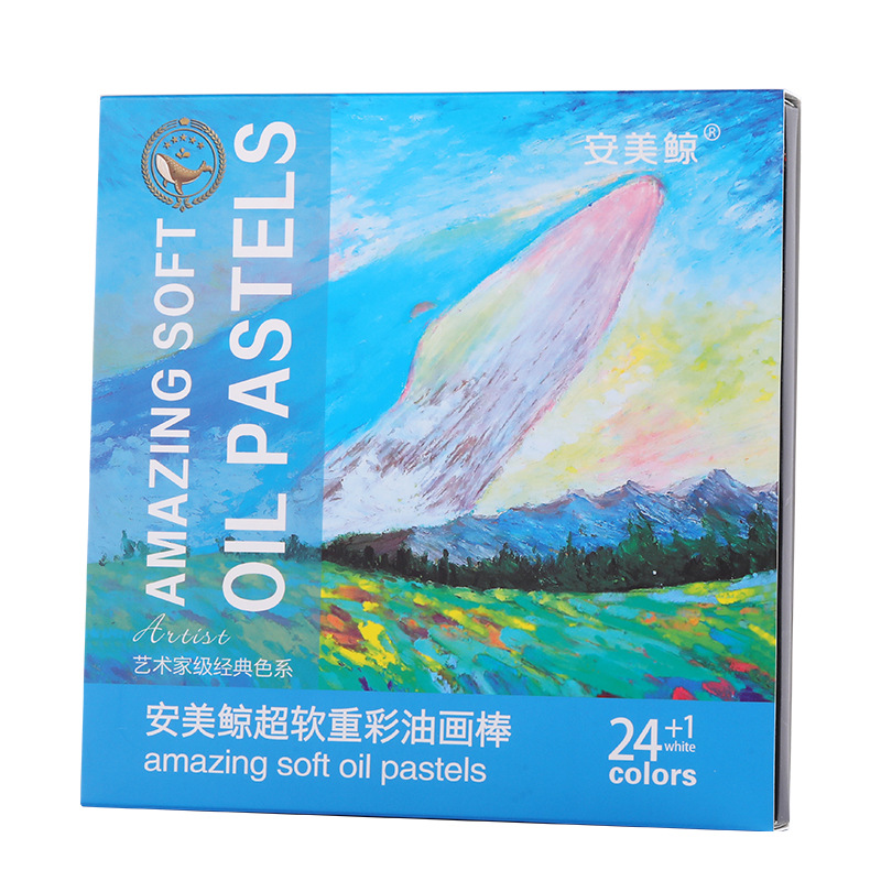 48 Color Heavy Color Oil Painting Stick Color Macaron Morandi Crayon White Soft Student Children's Painting Super Soft Oily