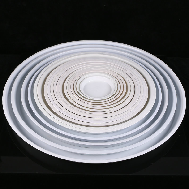 Round flower pot flat edge tray plastic bottom support multi-specification plastic water tray bottom support succulent flower pot support chassis