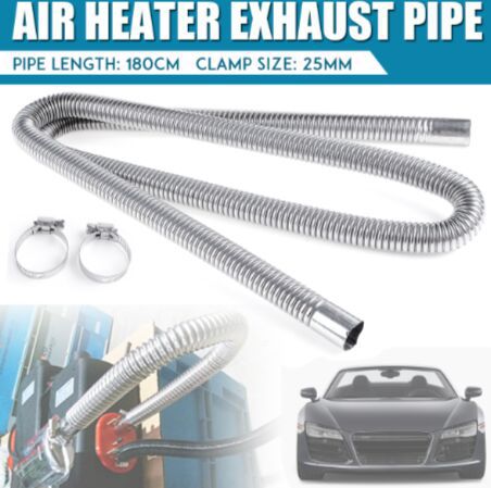 250cm long parking heater exhaust pipe air heater exhaust pipe 2.5cm25mm caliber exhaust pipe