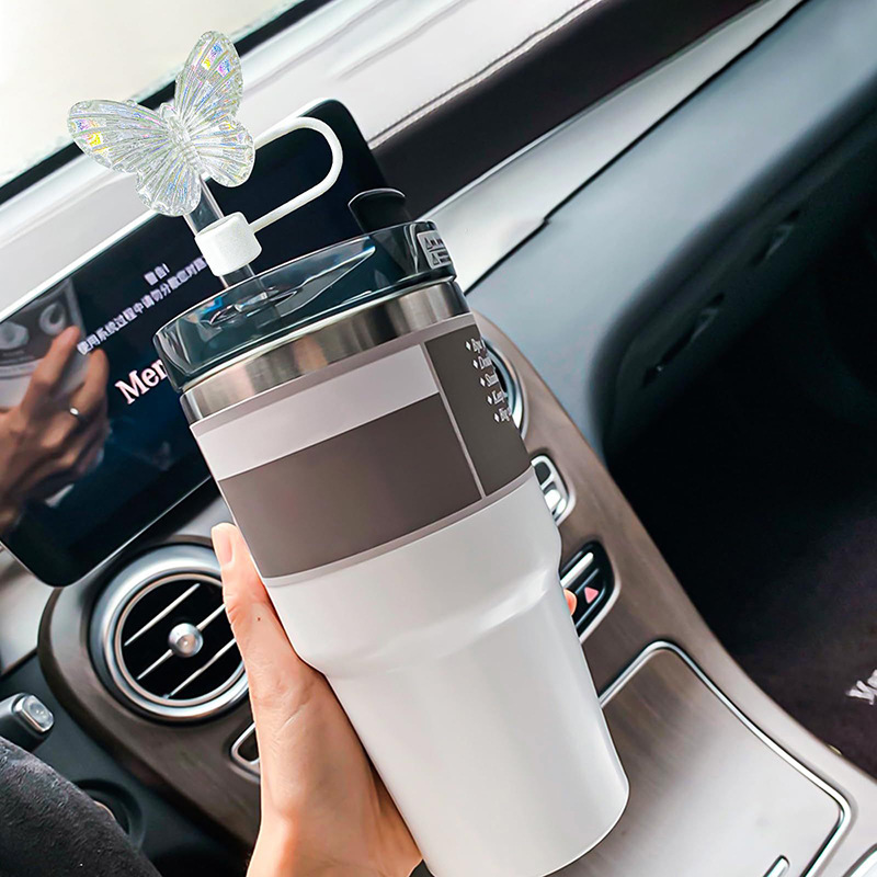 1PC laser butterfly straw plug dust cap is suitable for Stanley 30 & 40 ounces reusable 10 milli