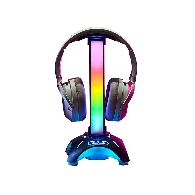 Factory direct headset bracket desktop creative rgb atmosphere light computer game bracket bluetooth speaker