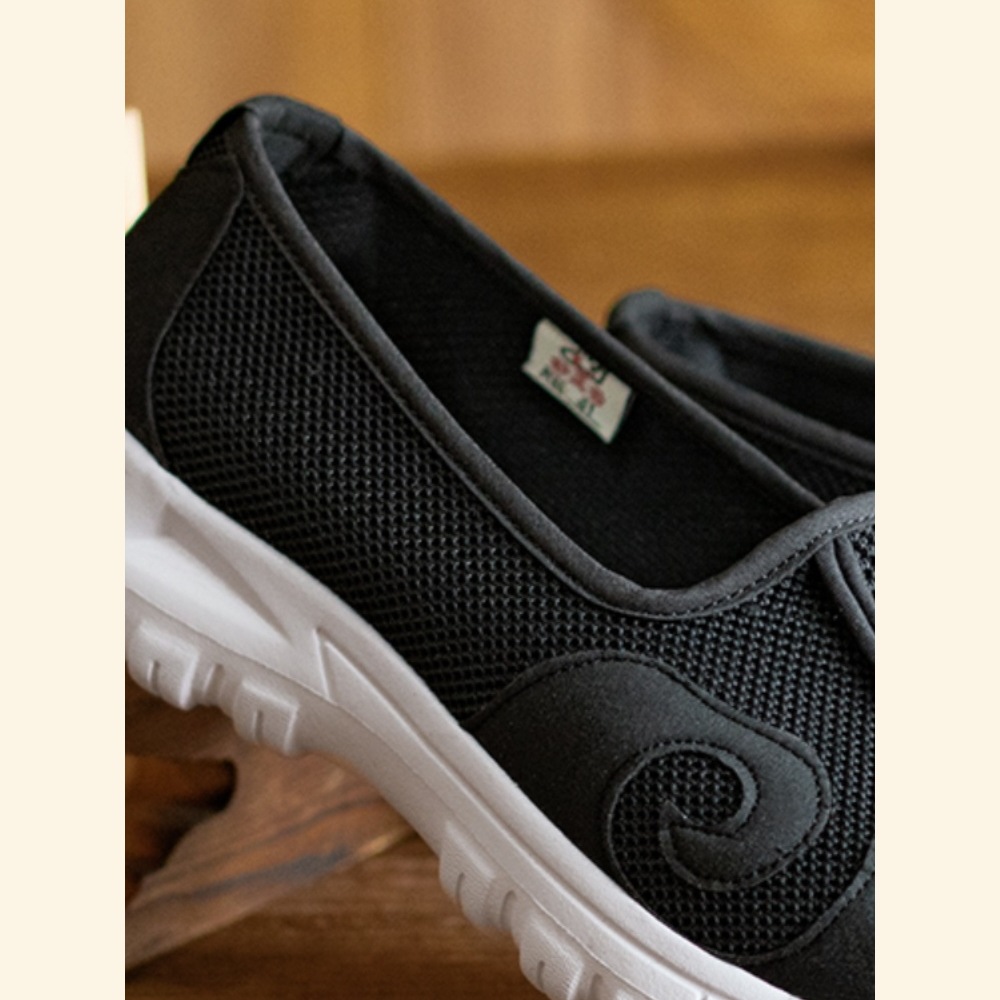 Summer Taoist Shoes, Cloud Hook Shoes, Cloud Toe Sprinkled Shoes, Breathable Tai Chi Shoes, Wudang Practice Shoes, Non-Slip Ten-Sided Shoes, Morning Exercise Shoes