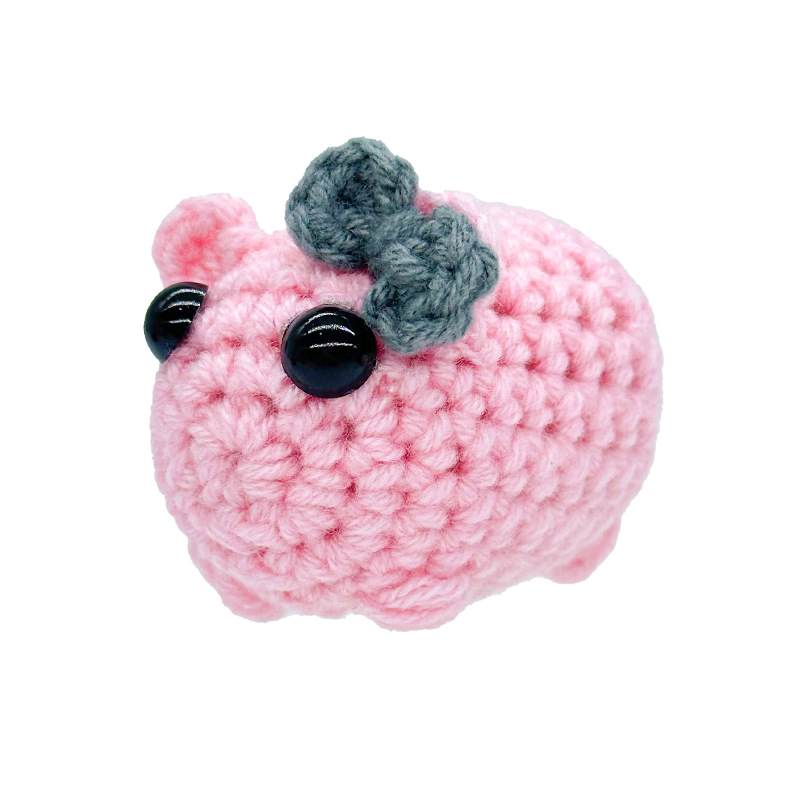 Cross-Border Amazon Finished Handmade Crochet Dolls, Elephant and Penguin, Emotional Support, Positive Energy Ornaments, Professional Proofing