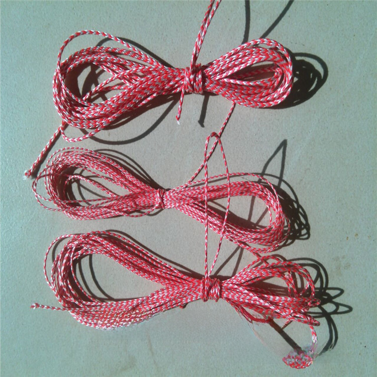0.5 0.6 0.8mm 8-strand PE line red and white strong horse hook line sea fishing line polyethylene fishing line