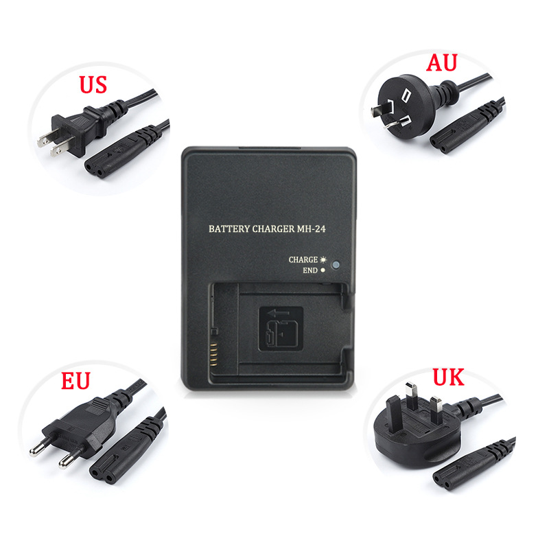 MH-24 for Nikon D5100 D3400 D5300 D5500 d5600 EN-EL14 Camera Charger