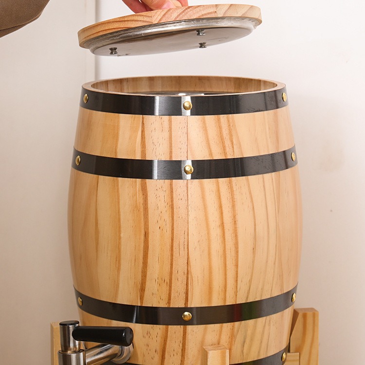 Wooden Oak Wine Barrel Household Vertical Beer Barrel Wine Barrel Wine Barrel Wine Decorative Barrel Wholesale