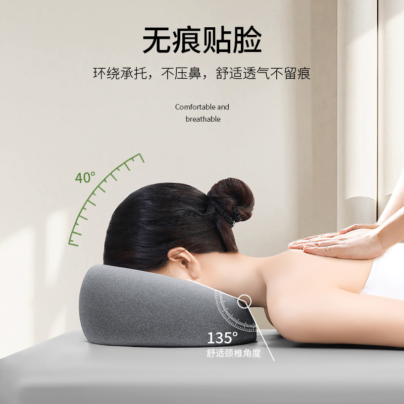 Cross-border Amazon Beauty Salon Pillow Beauty Bed Special Pillow Massage Bed Hole Face Mat Bed Memory Foam