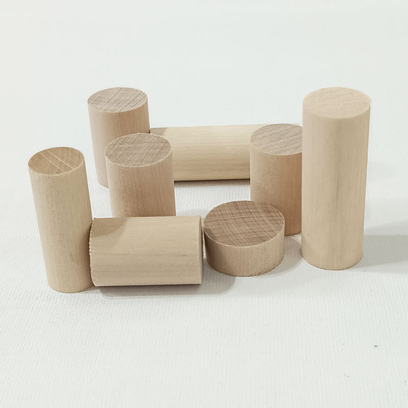 Small Round Wood Chips, Short Round Wood Columns, Solid Wood Sticks, Wood Building Blocks, Kidsren's Kindergarten Handmade DIY Model