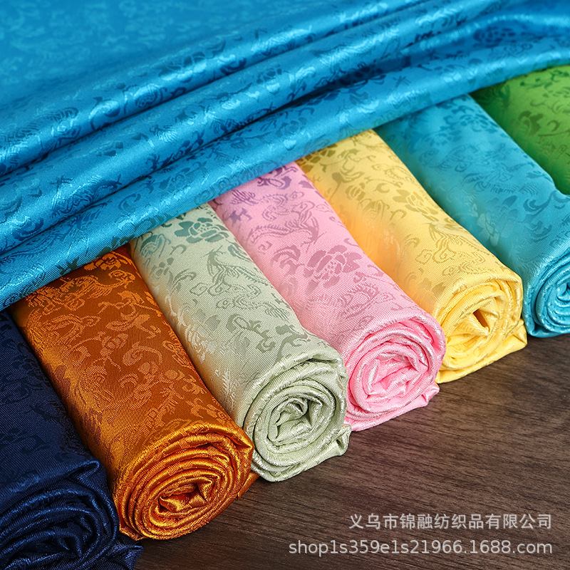 Ткань с жаккардовым узором дракона древней династии Хань жаккардовый шелковый сатин мягкая одежда для практики антикварная этническая ткань оптом