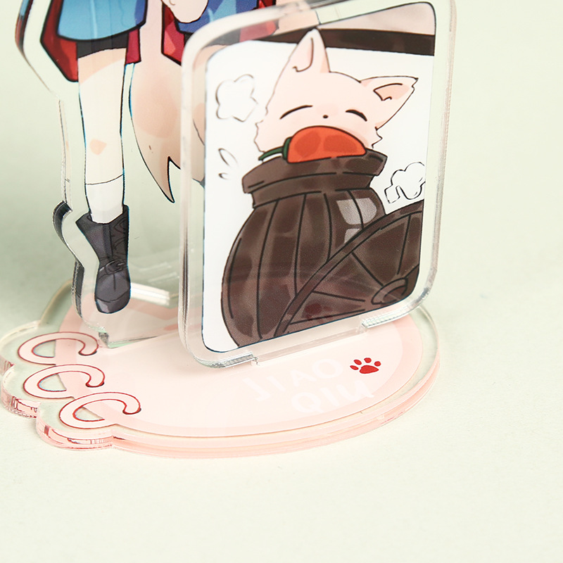 Acrylic Rotating Stand Fun Cartoon Animation Peripheral Pendant DIY Customized Humanoid Rocker Desktop Ornaments