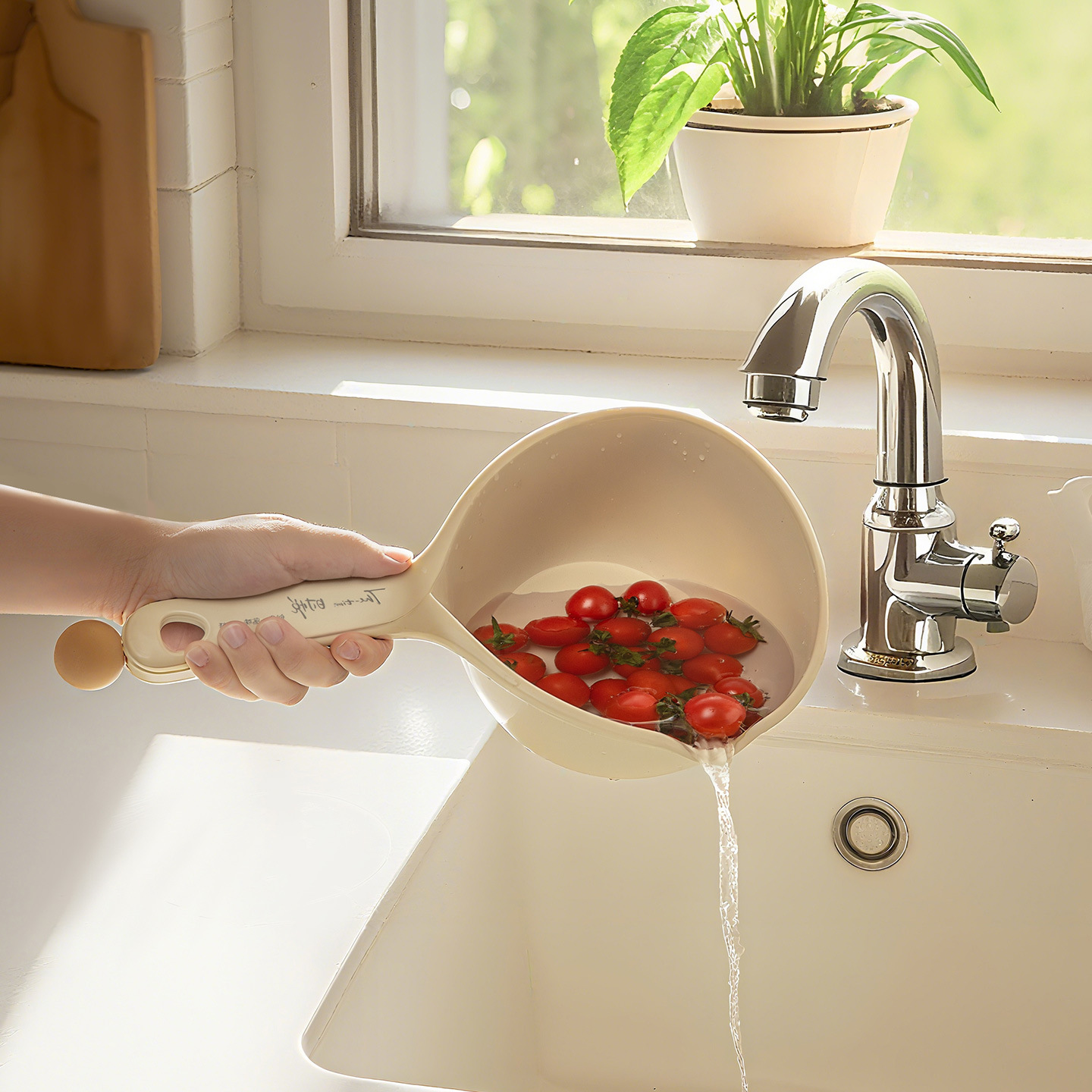 ✅ Thickened Plastic Water Ladle for Home Kitchen, High-Value Light Luxury Drifting Scoop, Children's Shampoo Scoop, Watering Ladle