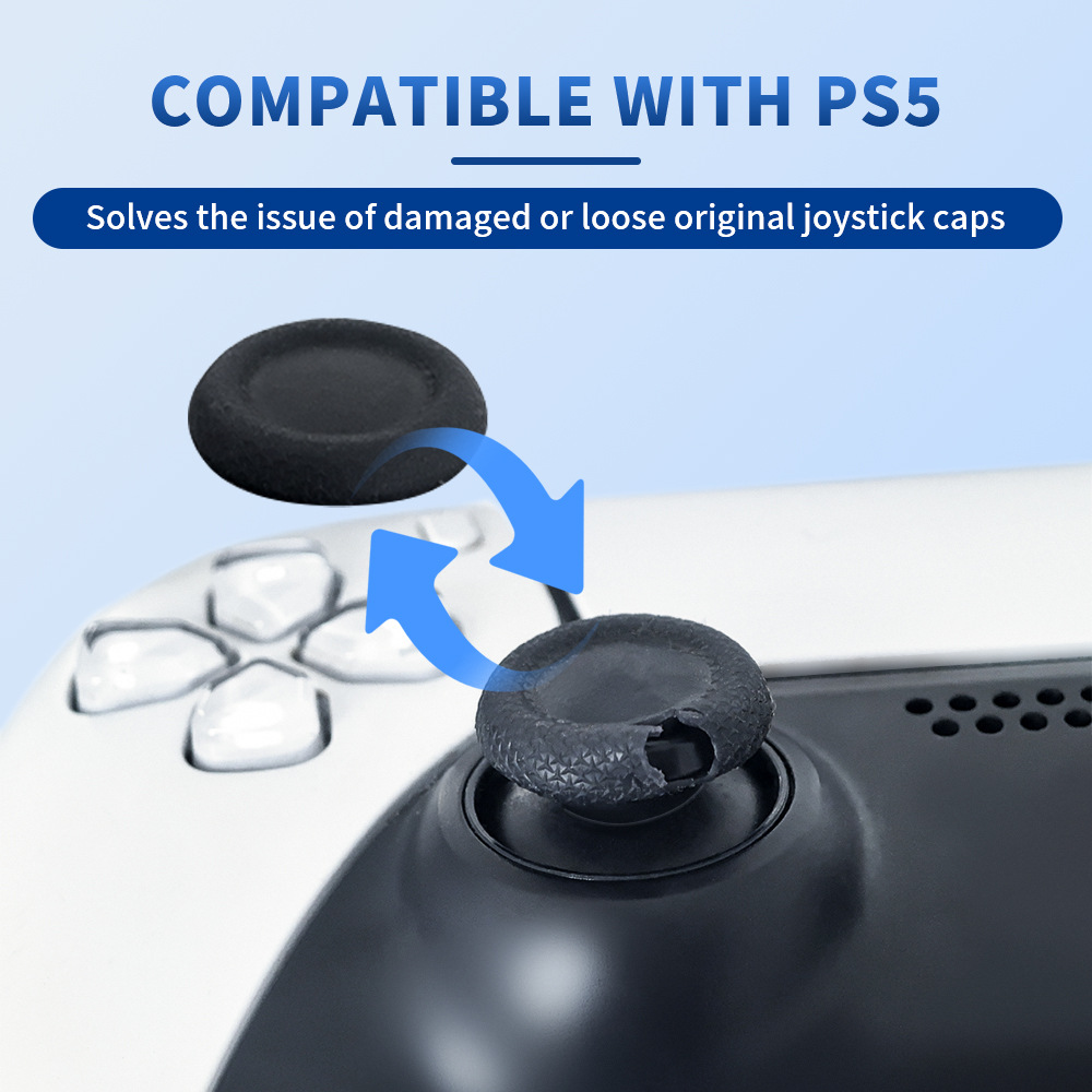Replacement Repair Cap for Ps4 Ps5 Gamepad Joystick No Disassembly Required Simple Installation