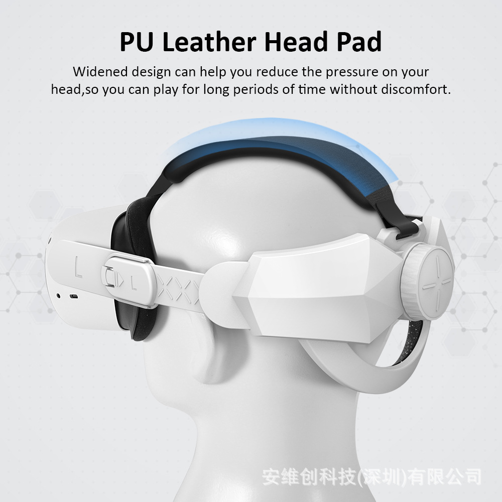For Meta Oculus Quest 2 Headband Vr Accessories Adjustable Replacement Comfortable Elite Headband Virtual