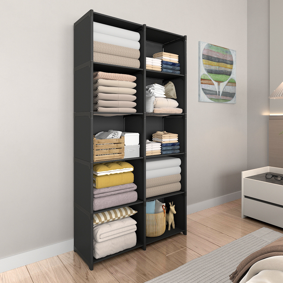 Легкий роскошный книжный шкаф многоуровневый стеллаж напольный интегрированный книжный шкаф простой современный студенческий стеллаж для детей