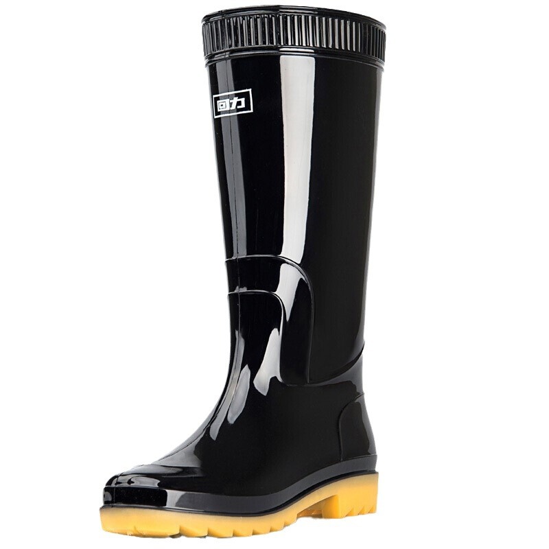 Warrior 807 Rain Boots for Adults, Plastic Rain Boots, Short-Tube Water Shoes, Waterproof, Non-Slip, Rubber Sole, Wear-Resistant Water Boots for Men