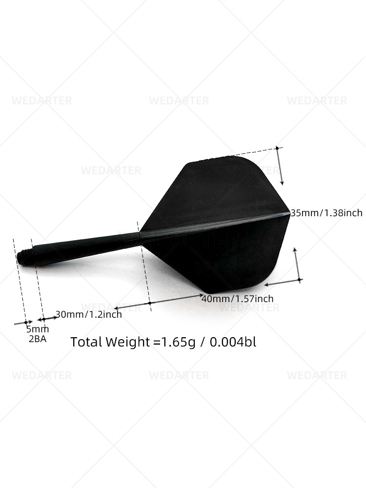 Wedarter Dart Tail Cross-Border Popular 2Ba Threaded One-Piece Modified Pp Tough Plastic Is Anti-Fall and Durable