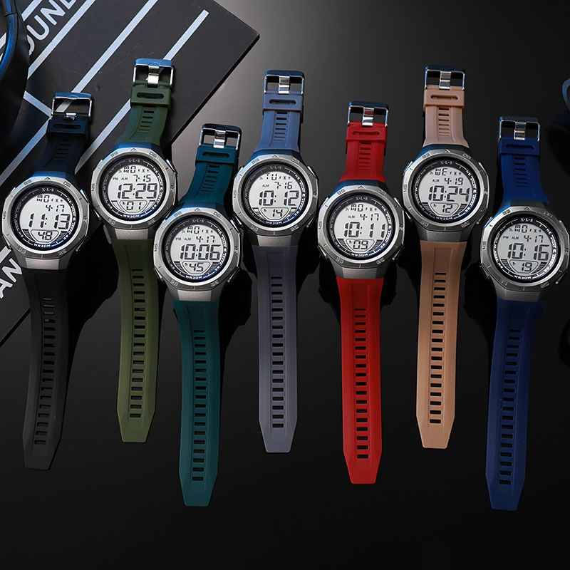 Спортивные электронные часы модного тренда для студентов многофункциональные водонепроницаемые светящиеся большие экраны уличные электронные часы оптовая продажа