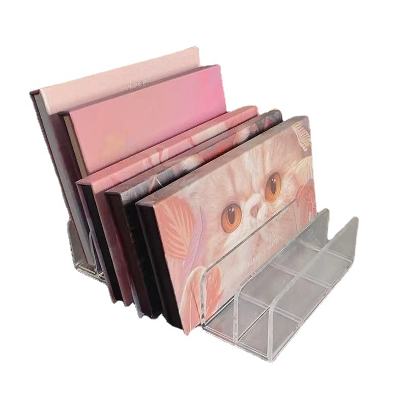 【Hot Item】Eyeshadow Storage Display Rack, Cosmetic Storage Rack, Desktop Compartmented Acrylic Organizer Box, Dressing Table