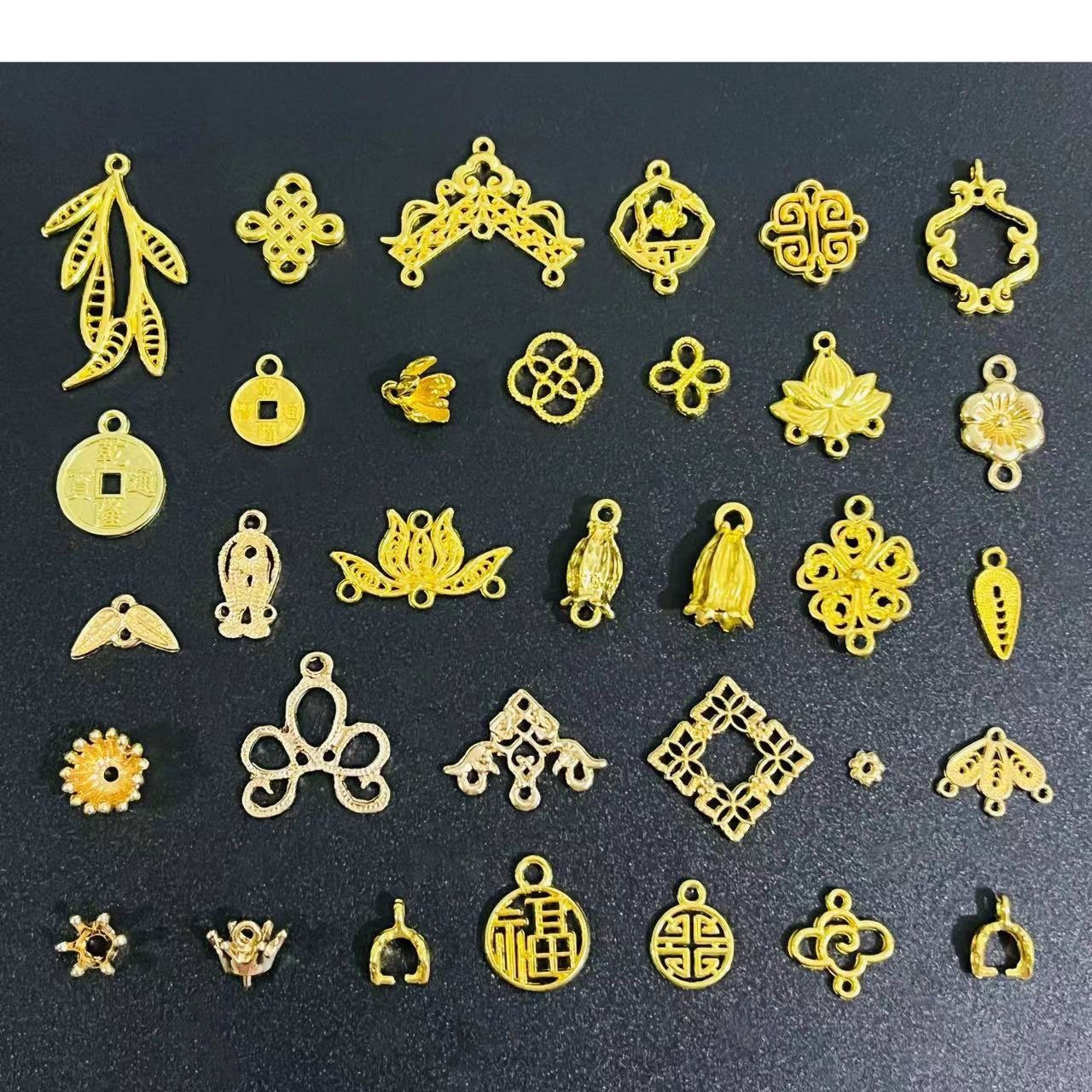A variety of collection DIY antique hairpin accessories alloy tassel hanging piece court step shake bridal hair accessories material wholesale