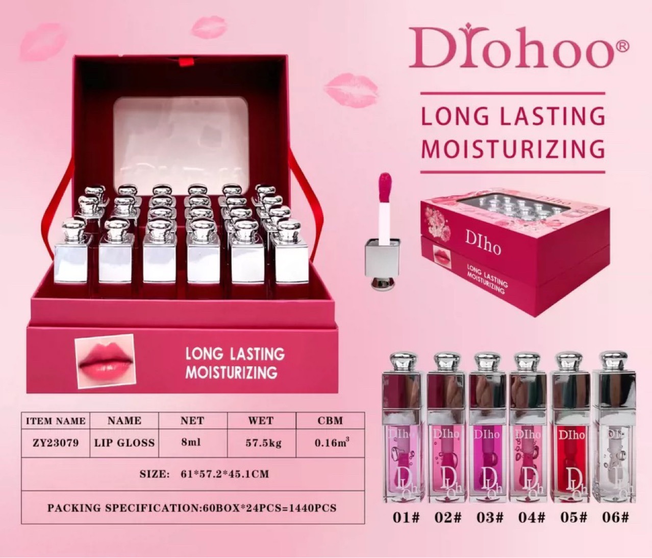 Губная помада для внешней торговли многоцветная матовая губная глазурь, не липкая, водостойкая, стойкая жидкая помада