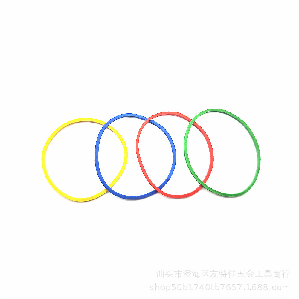 4-Color Rubber Bands, Colorful High-Temperature Resistant Rubber Bands, Rubber Bands, Tool Assortment, Mixed Office Rubber Bands