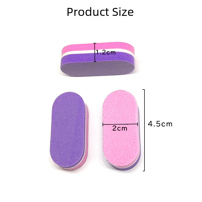 Mini Small Sponge Tofu Block Nail File Polished on Both Sides High Elastic Sponge Special Polishing Grinding for Nail Art