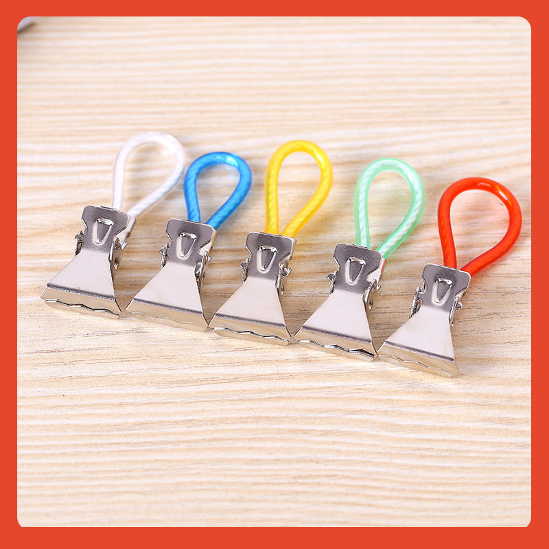 Amazon Aliexpress Hot Selling Outdoor Metal Towel Clip Bath Towel Clip Beach Towel Clip Plastic Color Rope Wholesale