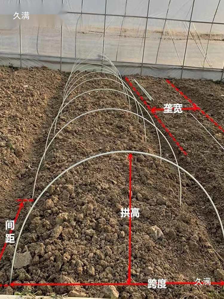 Greenhouse Insulation for Growing Vegetables, Small Arch Shed, Solid Fiberglass Pole Arch Shed, Elastic Rod Support Rod for Vegetable Farmers