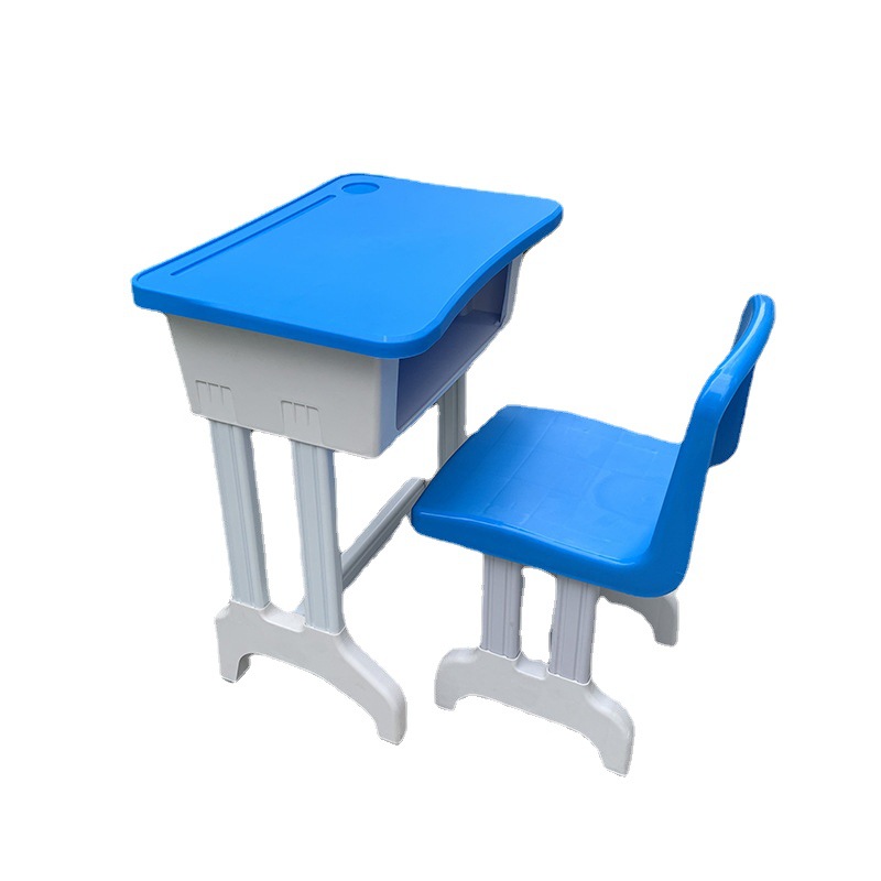 Plastic Steel Desks and Chairs Primary School Students' Writing Desk Single Plastic Desk Stool Learning Desk and Chair Desk