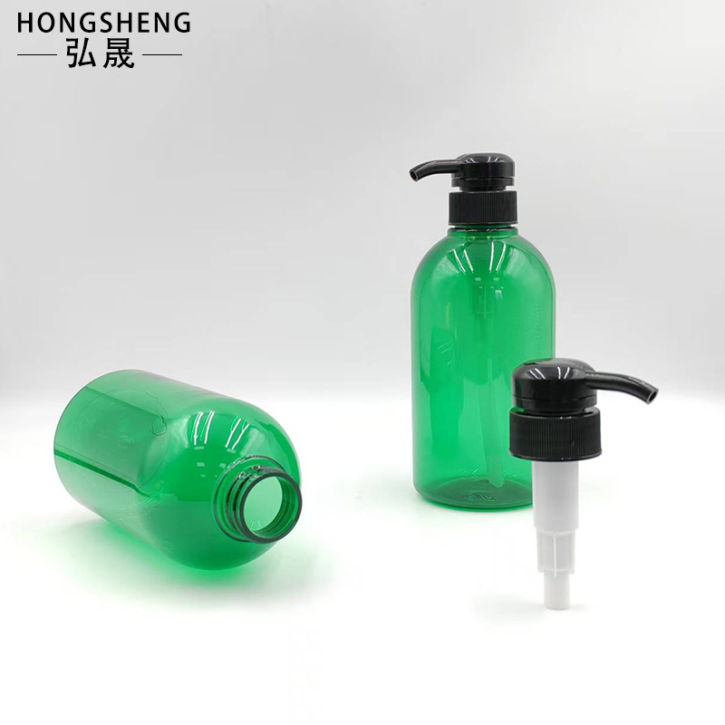 500ml Green High-End Shampoo Bottle, Shower Gel Press Bottle, Conditioner Empty Bottle, Pet Hand Sanitizer Pump Bottle