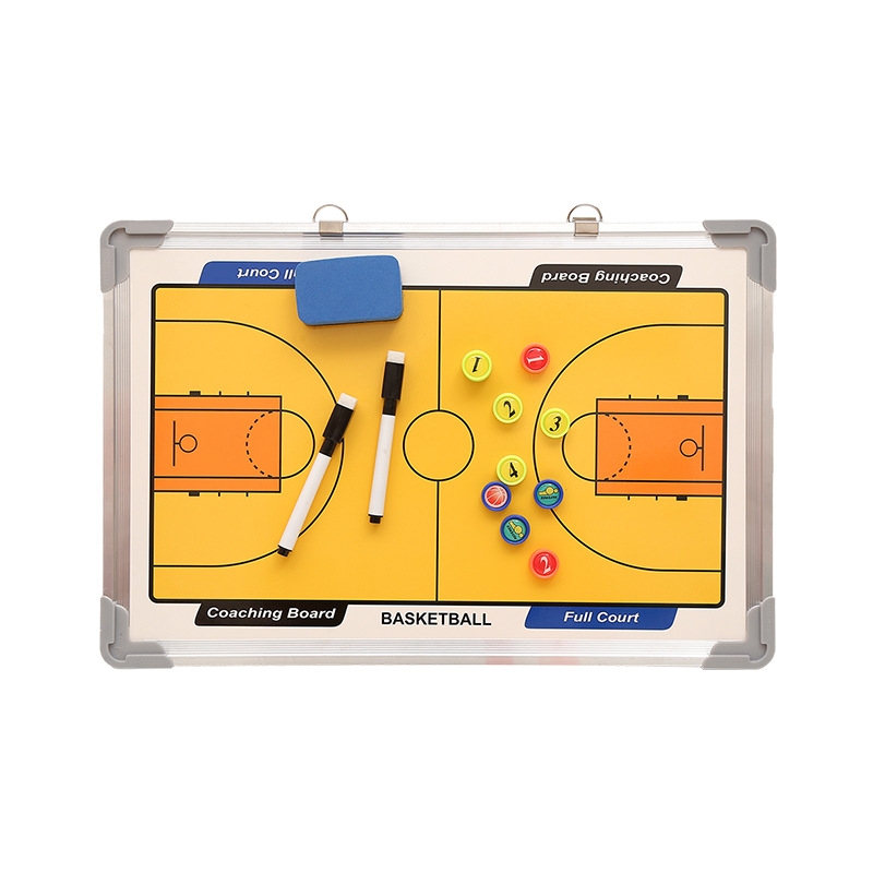 Colorful Aluminum Alloy Border Magnetic Teaching Basketball Tactical Board Wall Mounted Competition Training Coach Sand Table Teaching Board